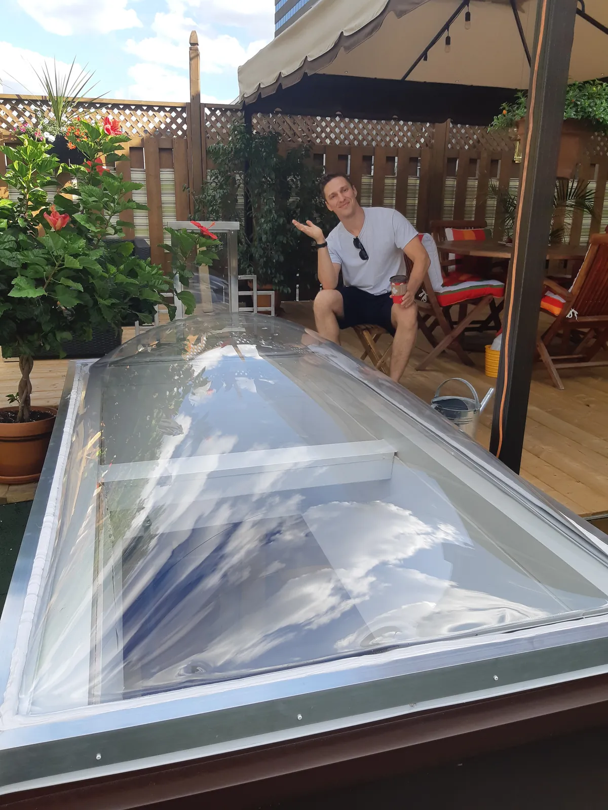 Acrylic skylight